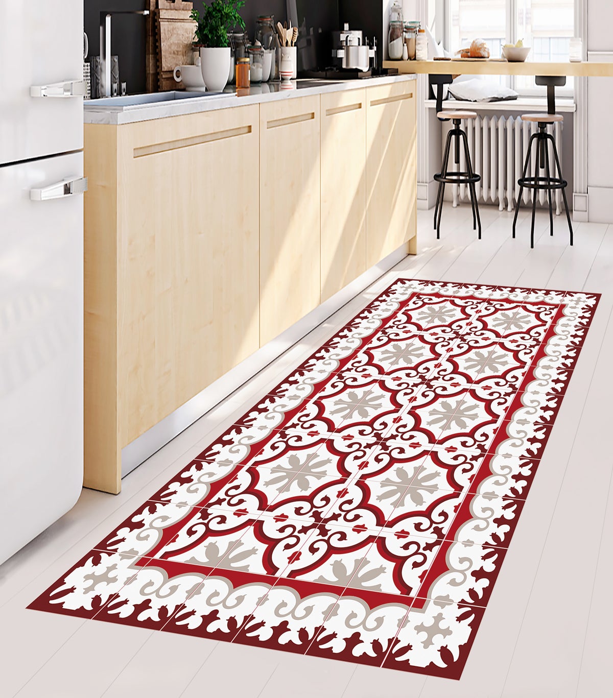 2 Tappetini Antiscivolo In PVC 50x80 Cm – Tagliabili, A Rete, Per Tappeti, Cassetti E Cucina, Bianco