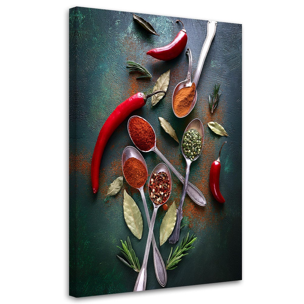 Obraz na płótnie, Przyprawy Kuchenne Papryka 40x60