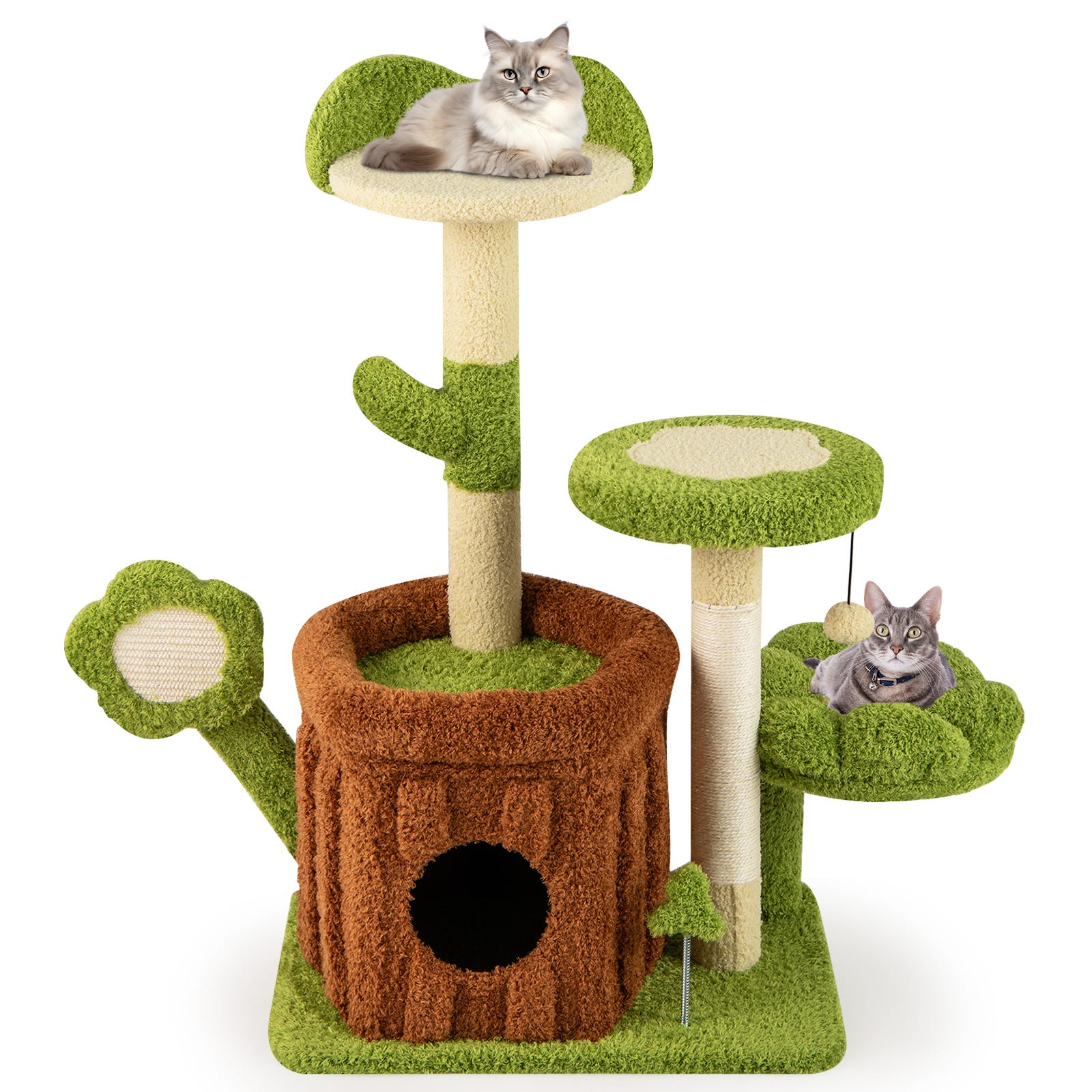 Árbol para Gatos de Bosque, Torre Multinivel con Condominio de