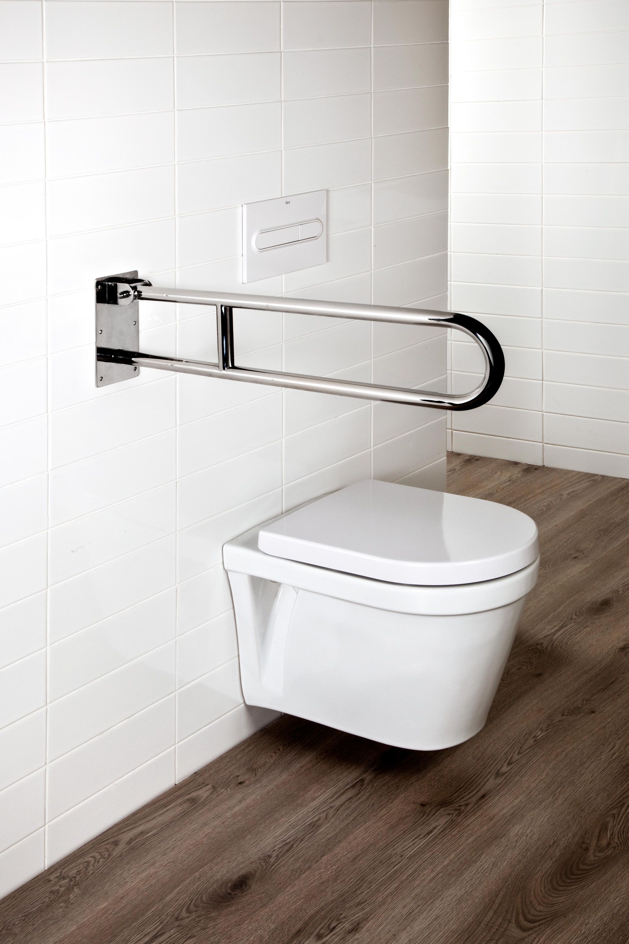 Barre de sécurité WC Space 24x10x73 cm chromé - 4