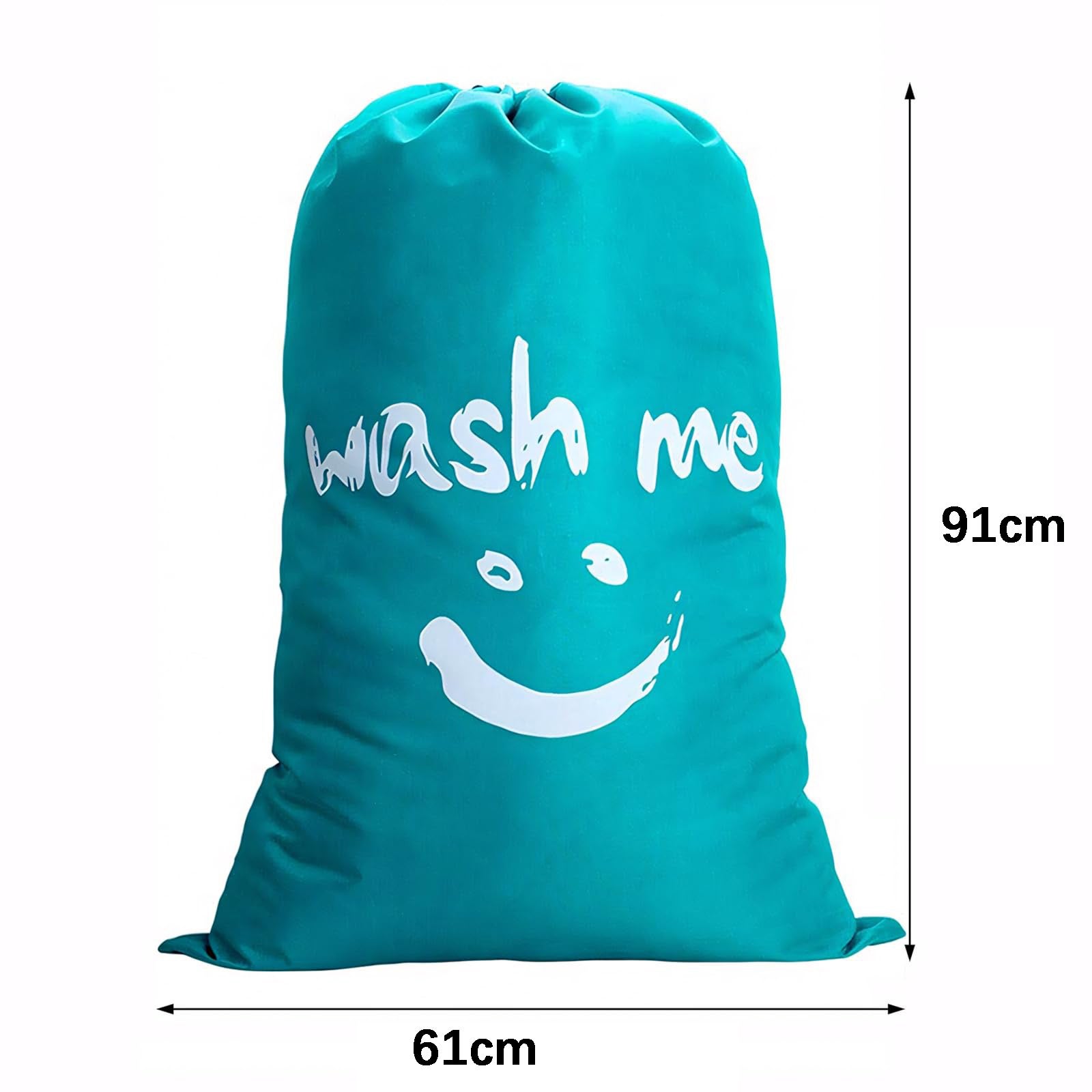 TNSLAND 2 Pièces Sac Linge de Voyage avec Cordon de Serrage, 62 x 46 cm Sac Tissu Lavable en Machine et Réutilisable