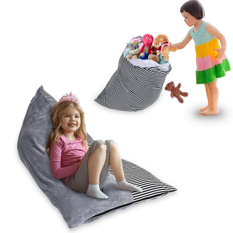 Pouf Poire Geant Enfant Peluche Sac Haricots Pouf Adultes, 200L Sac Fèves Pouf Rangement Jouets Stockage Geant 90385215