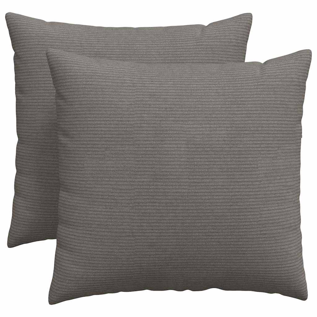 Coussins de canapé 2 pcs Gris clair 50 x 50 cm vidaXL - 2