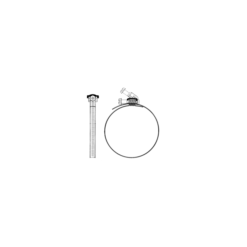 Collier plat inox de serrage gaines ventilation (à l'unité) - 2