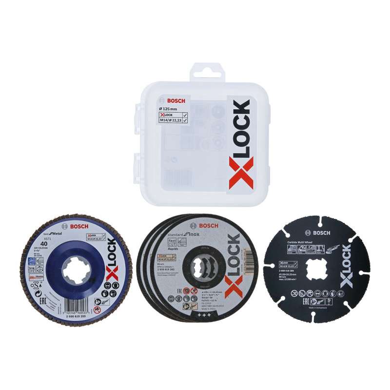 Tarcze do cięcia Bosch X-LOCK Zestaw 5 sztuk 125 mm do drewna i metalu