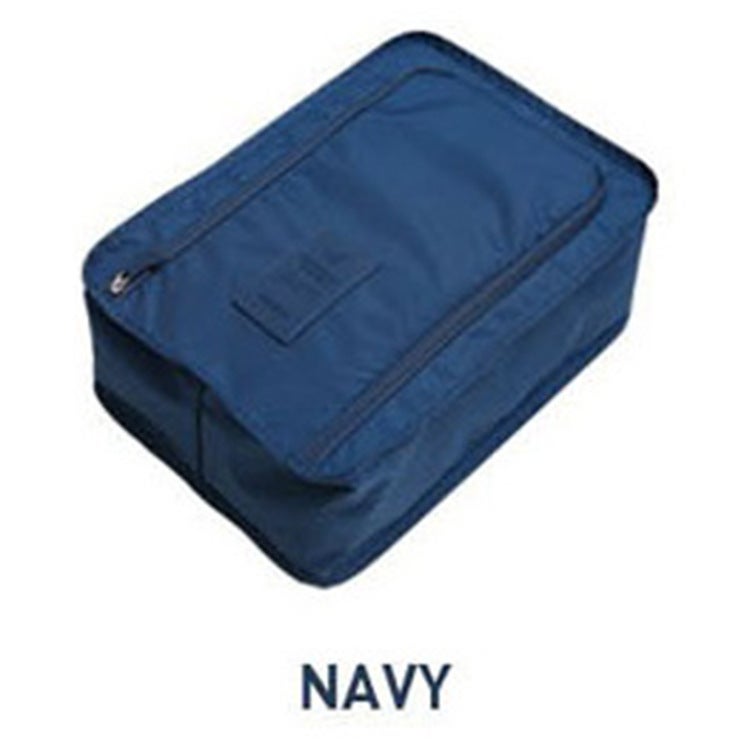 Lot De 4 Sacs à Chaussures De Voyage Nylon - Bleu Marine, Fermeture éclair - Occasion