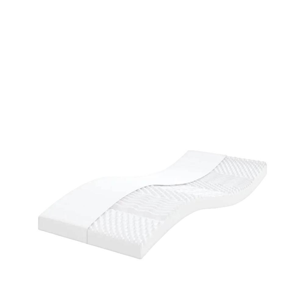 Materac piankowy vidaXL 7 stref komfort biały 80x200 cm