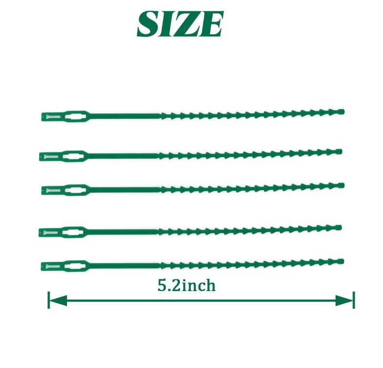 Attaches torsadées réglables pour plantes de jardin, 150 pièces, attaches en plastique flexibles, attaches de vigne (vert) - 6