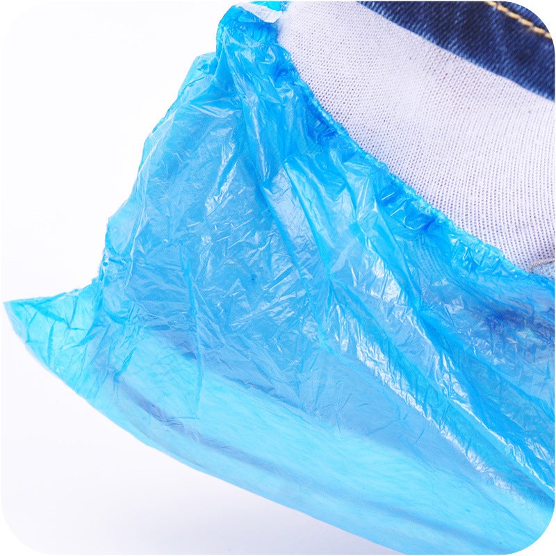 Lot de 100 (50 paires) de couvre-chaussures jetables, chaussons en plastique pour couvre-chaussures,adaptés à tous les hommes et femmes - 5