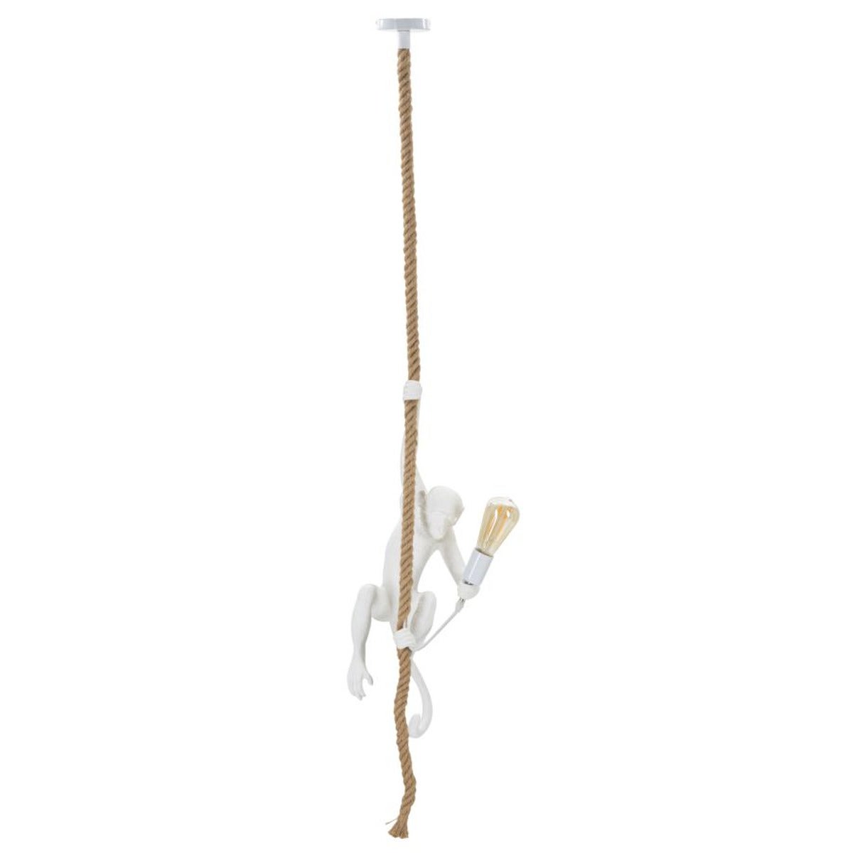 Lampa Wisząca Małpa, Poliżywica, Biały, Seven Design