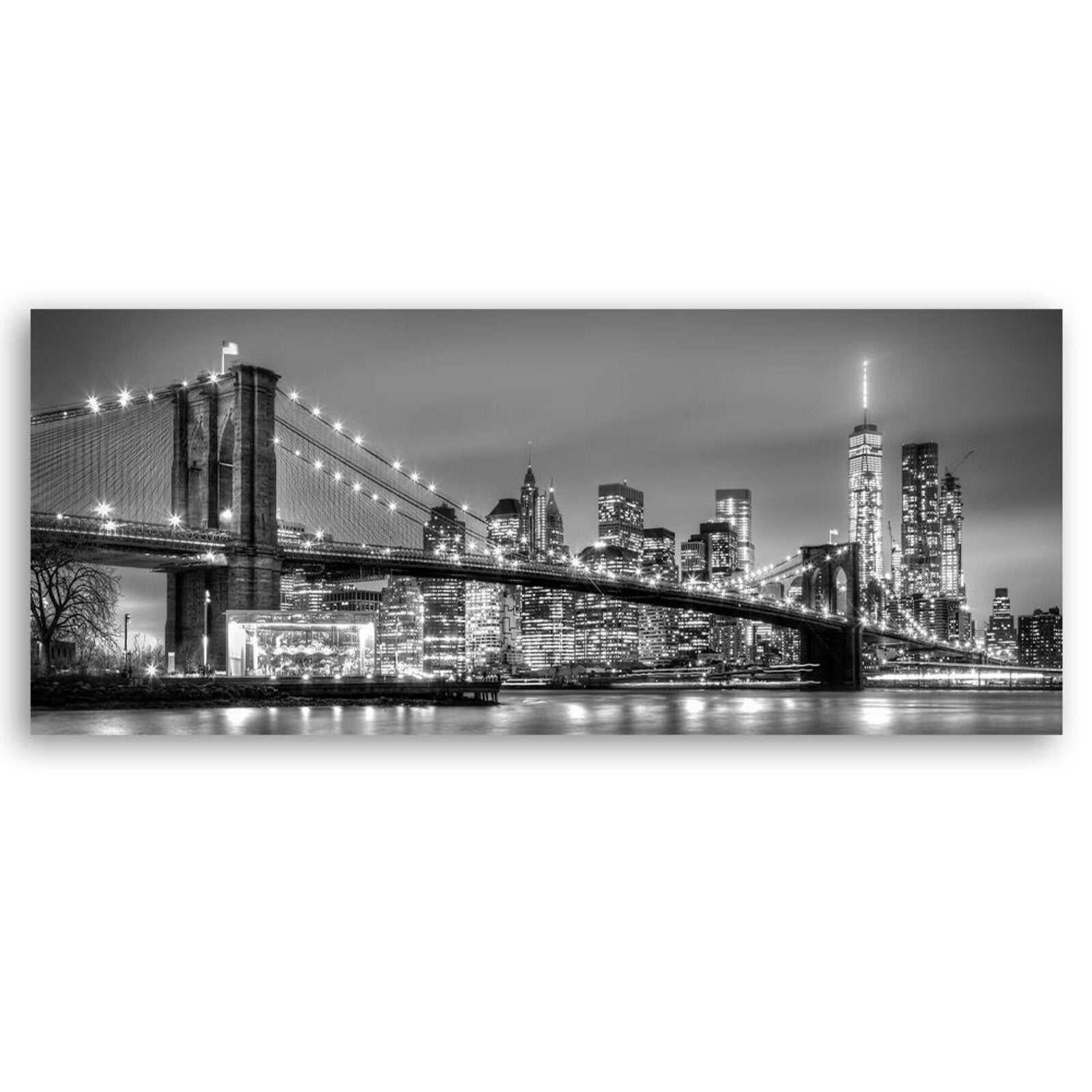 Tableau le pont de Brooklyn - 120 x 40 cm - 2