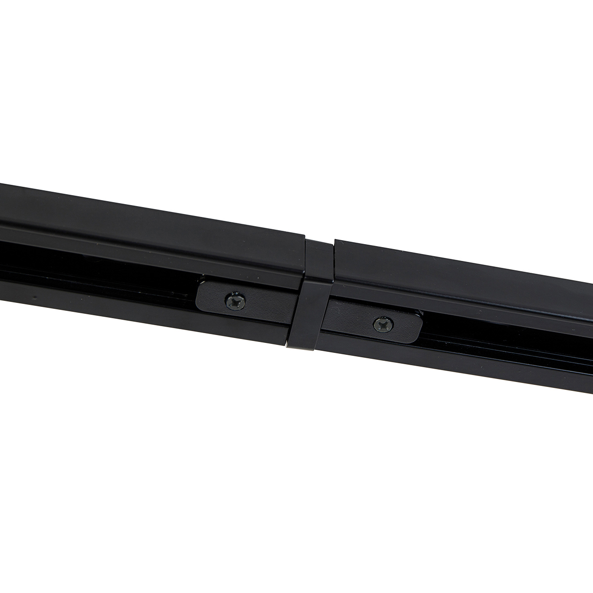 Système d'éclairage sur rail moderne avec 6 spots noirs monophasés 300 cm - Iconic Jeana - 6