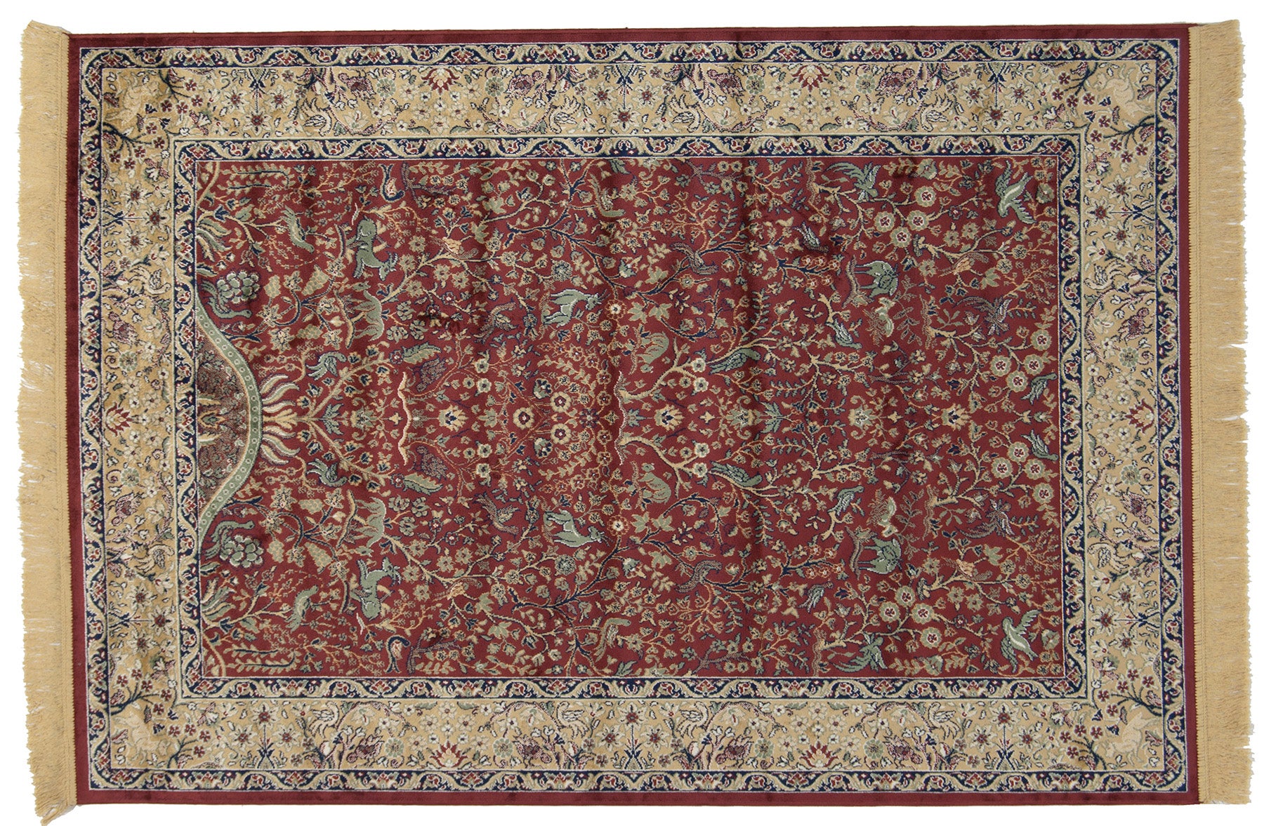 GalleriaFarah1970 - 170x120 cm Nowy nowoczesny dywan Hereche z ramą Mecca