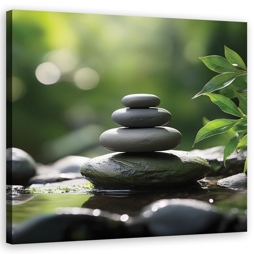 Obraz na płótnie, Kamienie Natura Zen 30x30