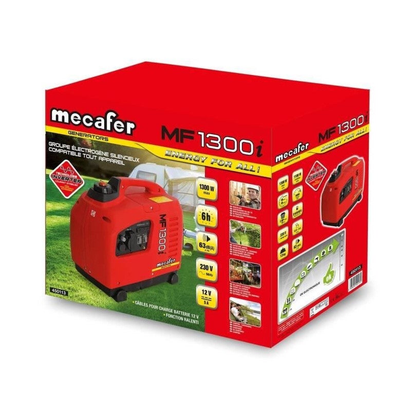 MECAFER Groupe electrogene Inverter MF1300I - 1100W - 3