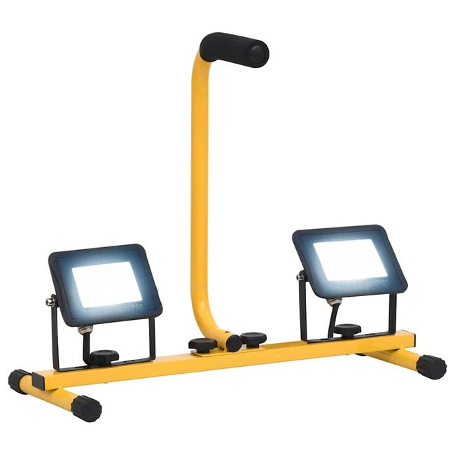PROIETTORE FARETTO LED DOPPIO FARI LED 2x20W TREPPIEDE TELESCOPICO VELAMP PROIETTORE FARETTO LED DOPPIO FARI LED 2x20W TREPPIEDE TELESCOPICO VELAMP