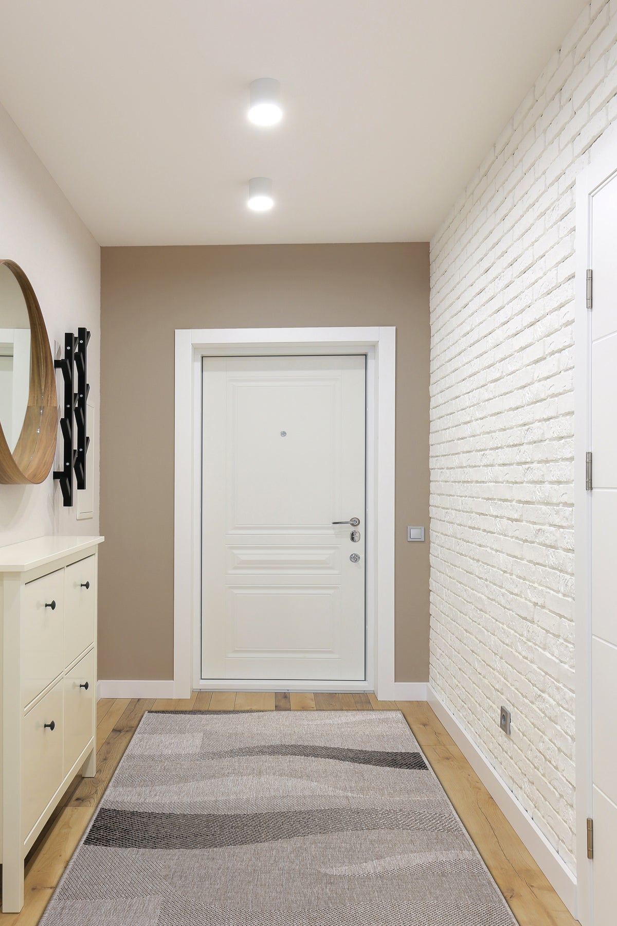 PASSATOIA SIZAL FLOORLUX disegno 20212 argento / nero 70 cm 70x810 cm - 3