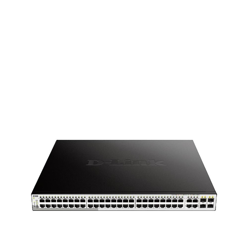 D-Link Dgs-1210-52Mp Gestionado L2 Gigabit Ethernet (10/100/1000) Energía Sobre Ethernet (Poe) Negro/Gris , Leroy Merlin