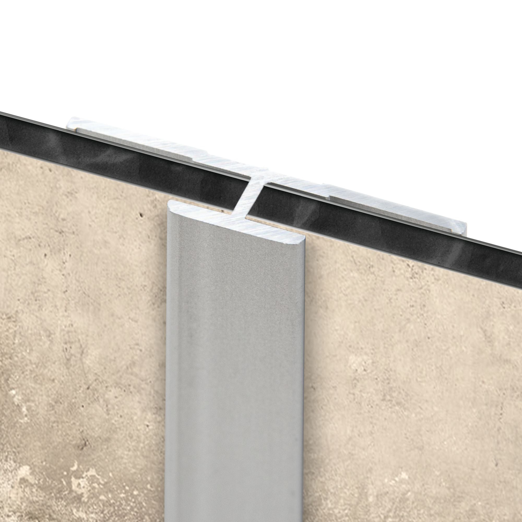 Schulte profilé de jonction, H.255 x l.3,3 cm, profilé de raccord pour panneau mural de douche, DécoDesign, aluminium,&nbsp;alu-argenté - 3