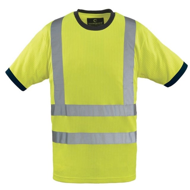T-shirt haute visibilité Coverguard Yard Col rond Jaune M