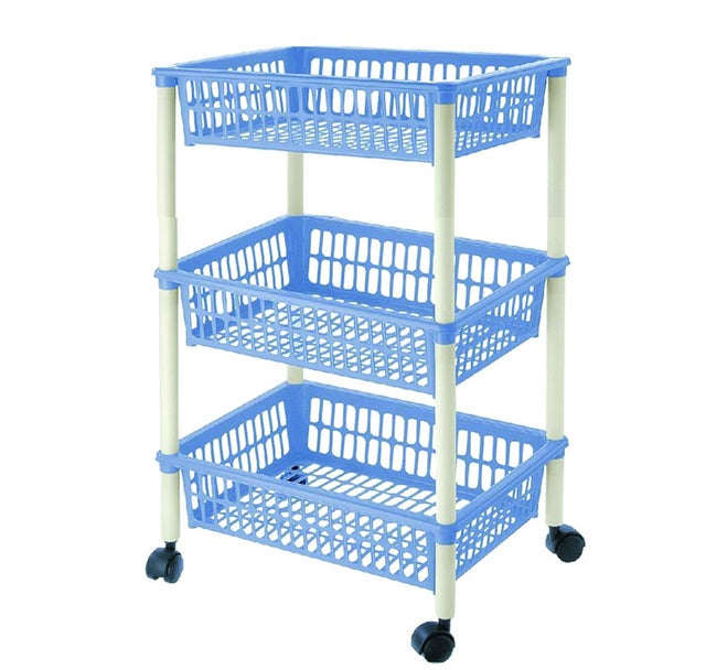 Chariot à légumes Tontarelli Démontable Plastique 3 Tiroirs (40 X 29 x 62 cm) Bleu