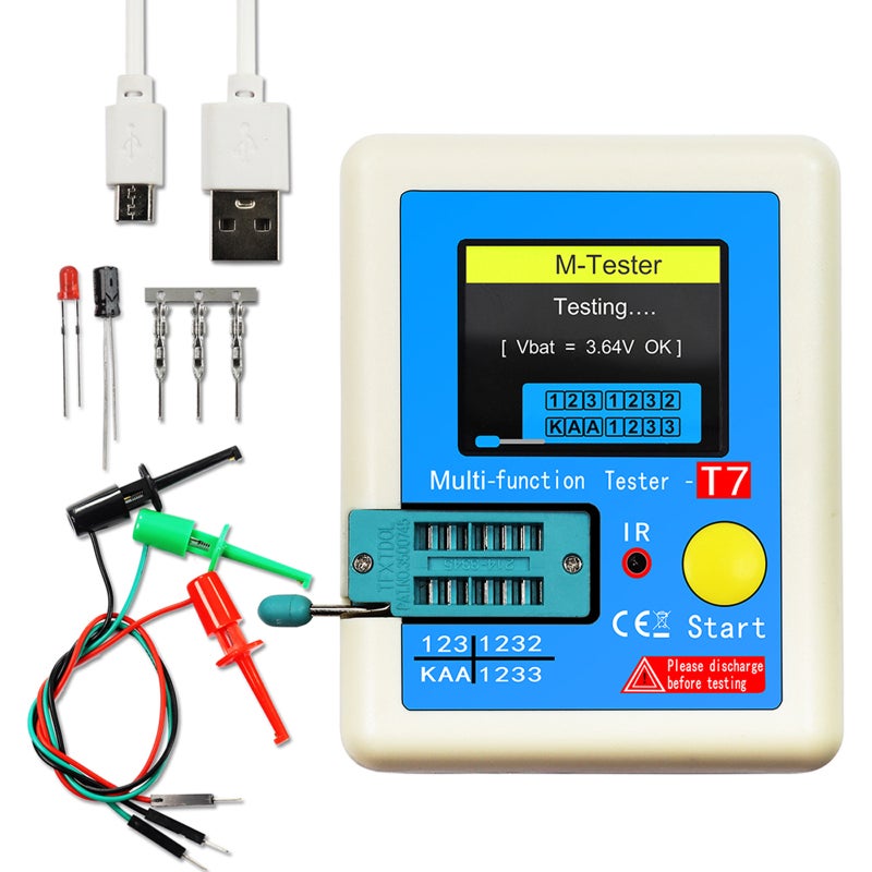 Testeur ESR – Mesure Capacité, Ohmmètre, Condensateur Et Transistor (générique)