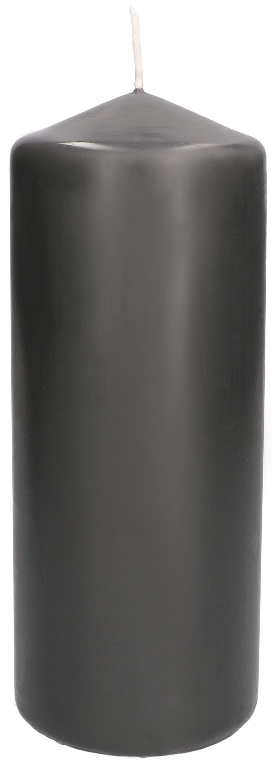 Świece cylindryczne 200 mm - Świece filarowe ⌀ 80 mm - Szare - KOTARBAU