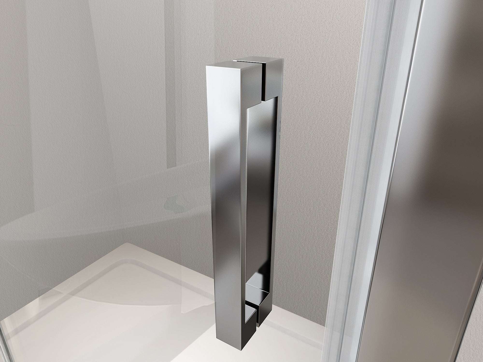 NALA Porta box doccia con apertura a libro pieghevole a soffietto per installazione in nicchia H 190 cromo trasparente anticalcare misura 88-91,5 - 4