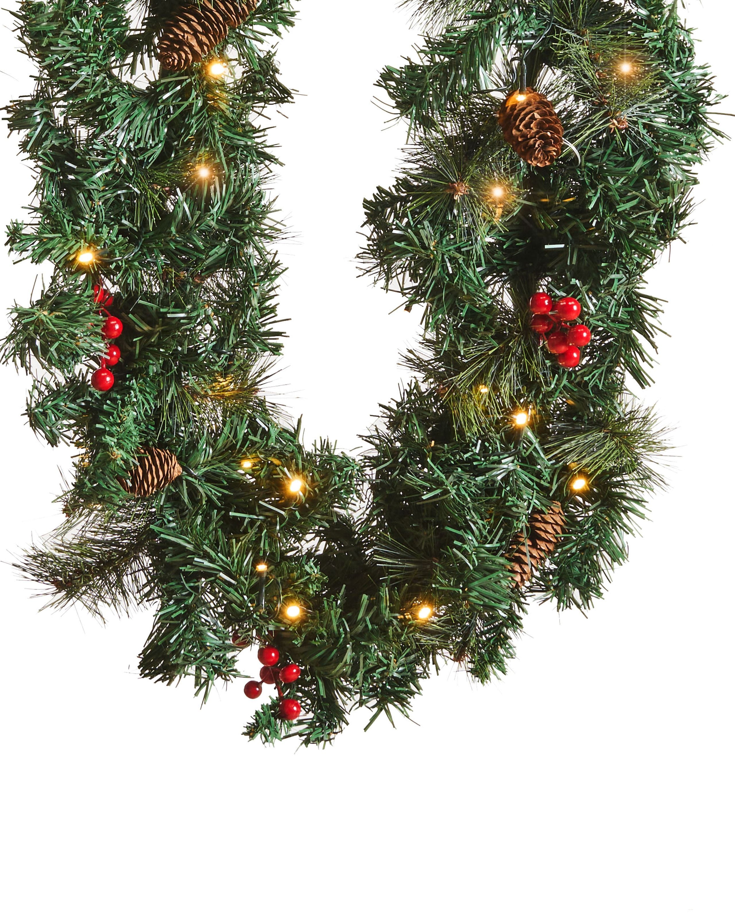 Guirlande de Noël LED TENALA 180 cm Vert - 5