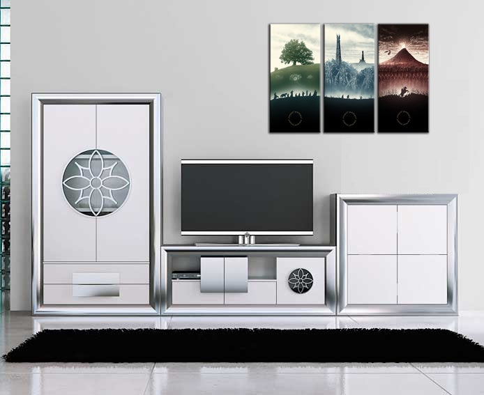 Le Seigneur des Anneaux, tirage photographique sur bois, peinture moderne décorative - 2