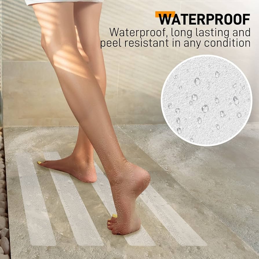Nastro adesivo antiscivolo trasparente 25/50mm per bagno, piatti doccia, vasche - 25mm x 6MT - 2