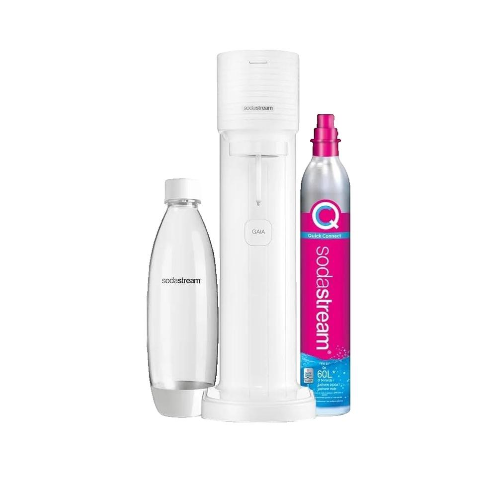 Sodastream  Gasatore Gaia Bianco Ideale Per Realizzare Acqua Frizzante, Include Una Bottiglia Lavabile In Lavasoviglie E Un Cilindro Contenente Co2 Rosa , Leroy Merlin