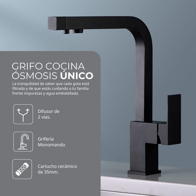 IMEX Grifo de Cocina Osmosis Grifo Monomando Fregadero con