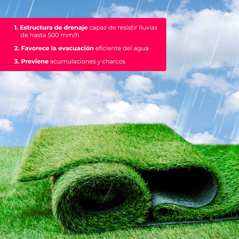 Arquiservi® - Relva Artificial Forever Ultra 20mm Rolo 2x18m (36m²) Densidade Premium Realista Fácil Instalação Jardins e Terraços - 3