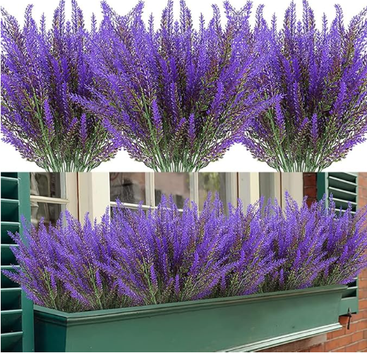 CADNLY Pianta Di Lavanda Artificiale In Vaso - 2 Pezzi, Fiori Finti Viola Per Decorazione Casa, Bagno, Cucina, Ufficio - Realistica E Senza Manutenzione - 3