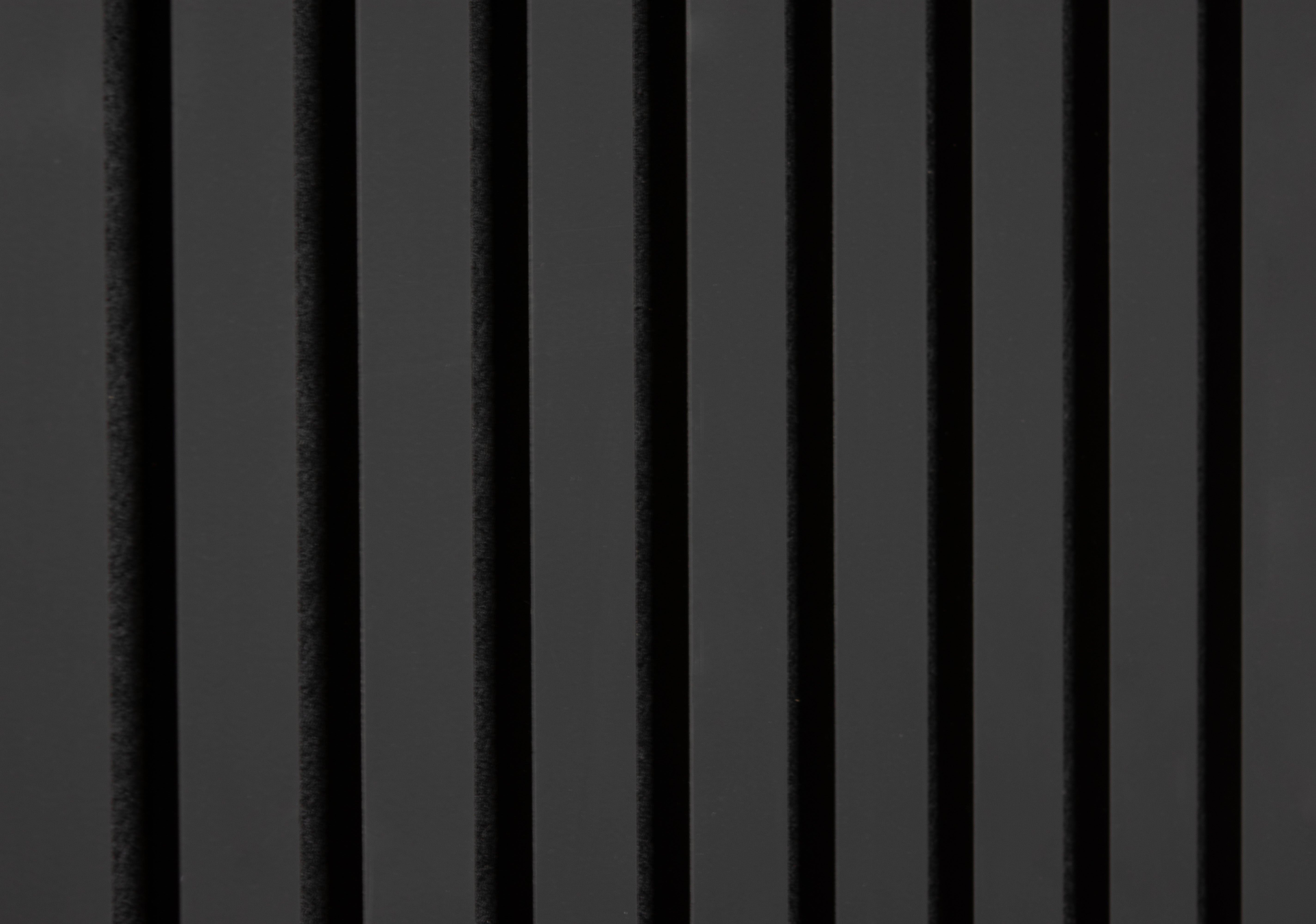 Lot de 2 - 240 x 60 cm - Panneau Tasseaux - Noir Mat - Feutrine Noir - 2