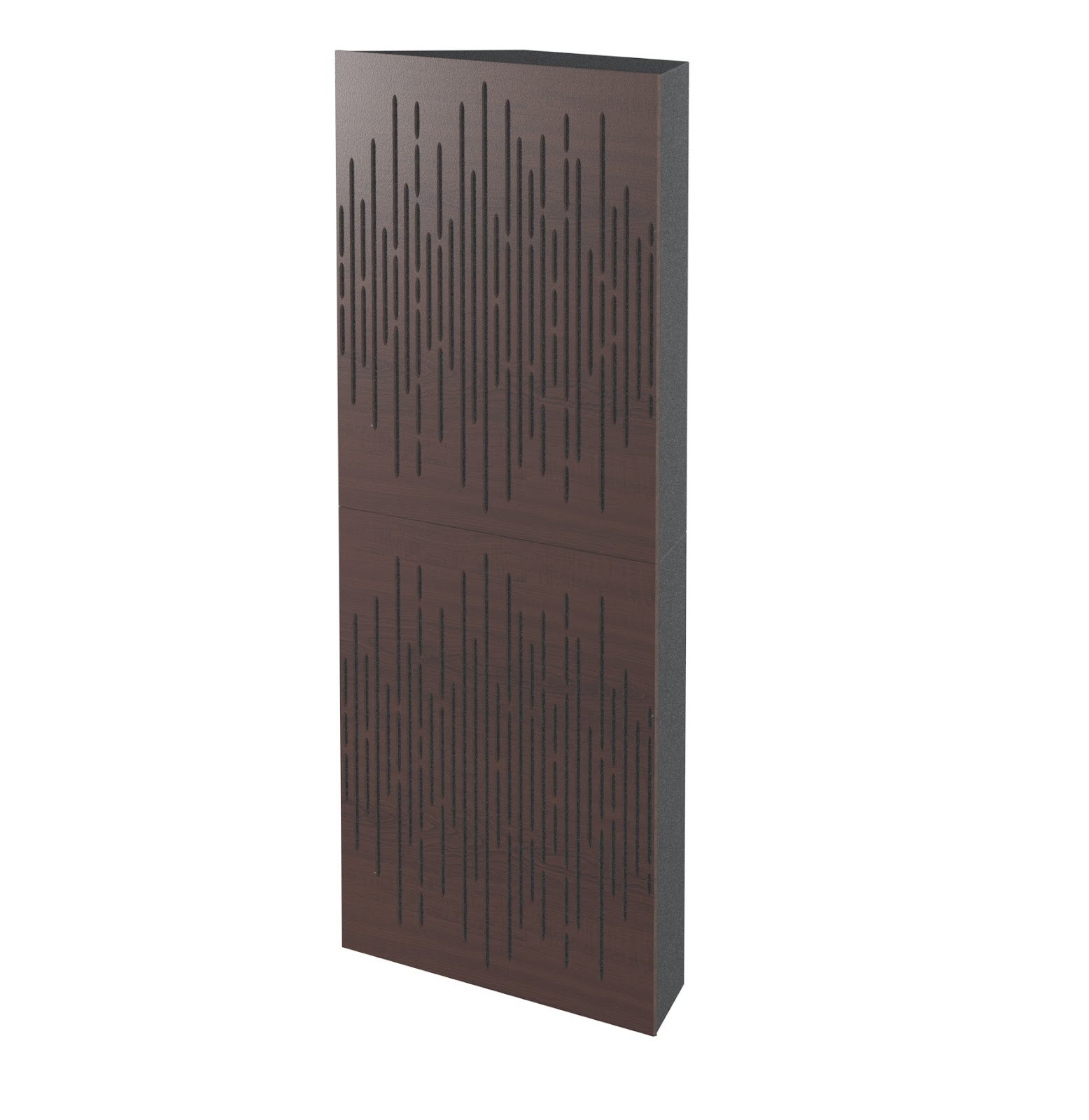 Lot de 2 Pièges à basses WAVE acoustiques insonorisants 50x50x15 cm -MDF perforé laminé et mousse acoustique -Noix - 4