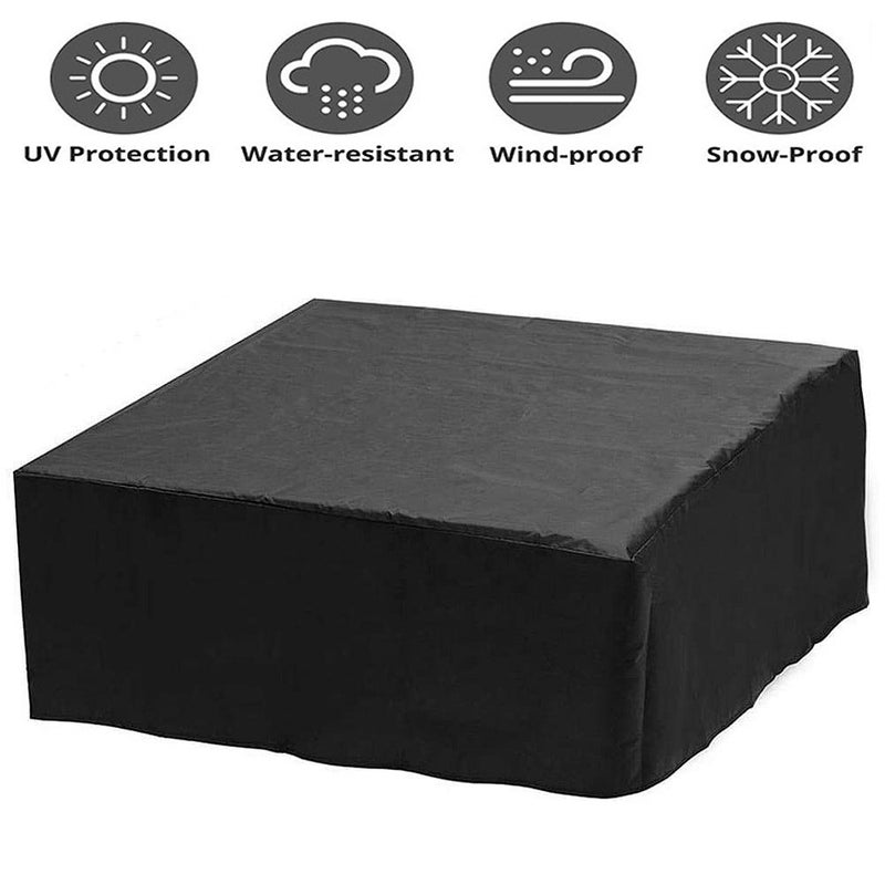 Pokrowiec na jacuzzi, basen, wannę, 200 x 200 x 85 cm, wykonany z tkaniny Oxford do ogrodu, odporny na kurz, wodę i promieniowanie UV.