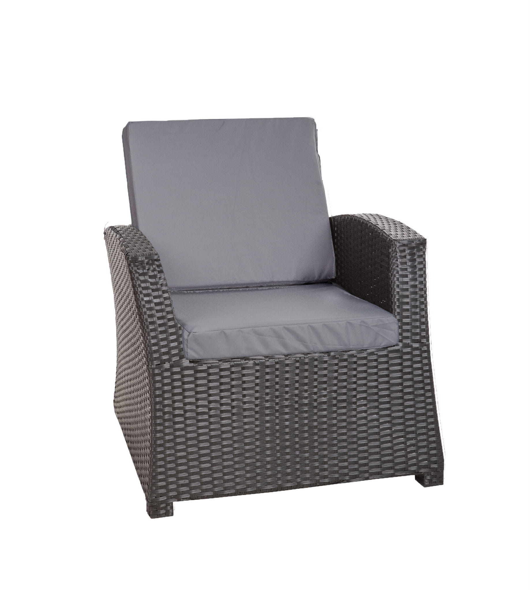 1x Zestaw poduszek na fotel ogrodowy rattanowy 56x52x7 szara poduszki na krzesło ogrodowe z oparciem poduszki na fotele technorattanowe na taras