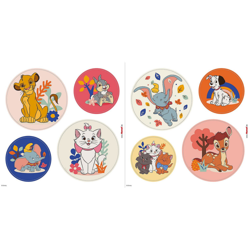 Adhesivo para ventanas animales disney multi color - 30 cm x 30 cm - disney