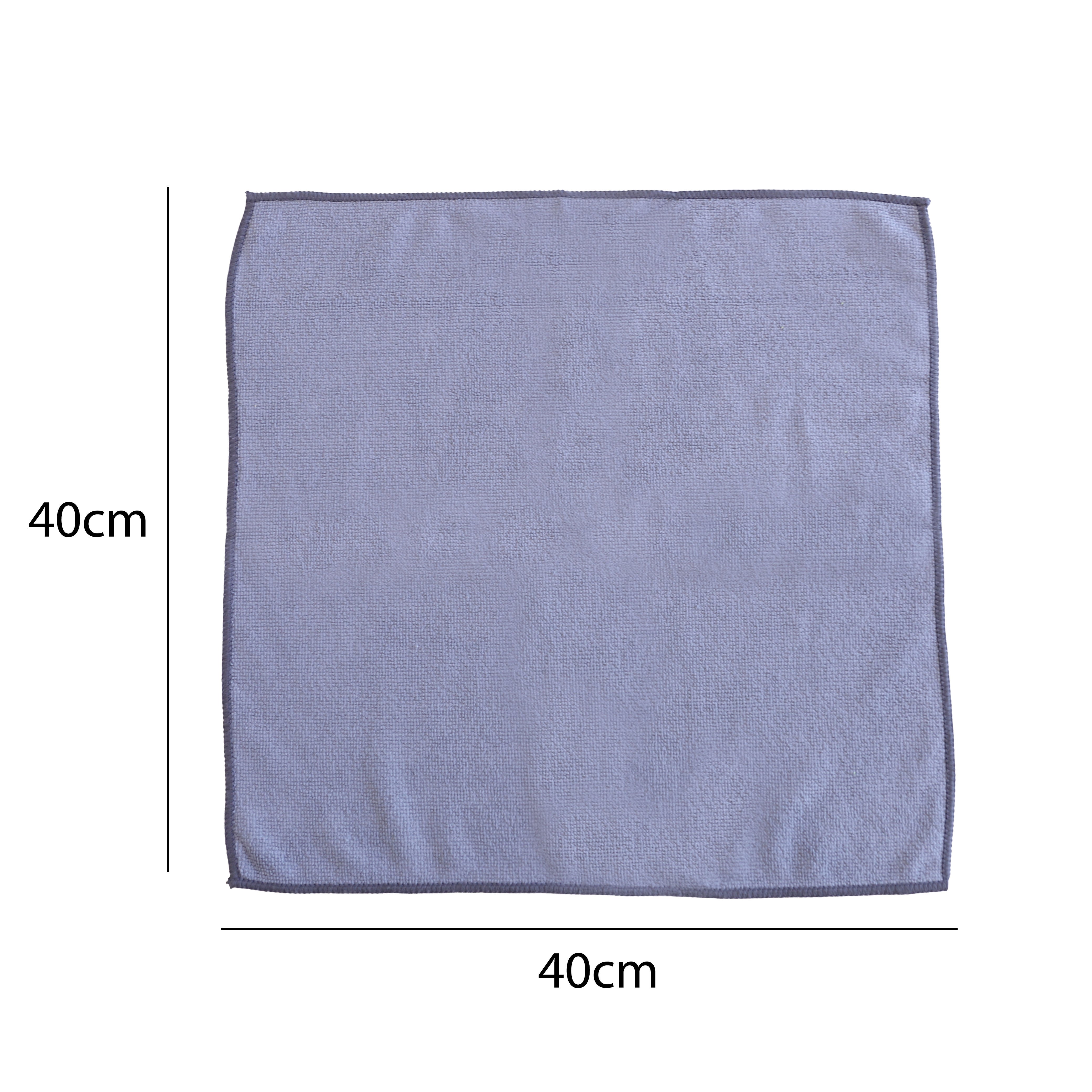 MAYA Bayeta Terry 200G. Limpieza Eficaz y Sin Marcas. 100% Microfibra. Para Todo Tipo de Superficies. Pack de 5 unidades (Gris) - 2