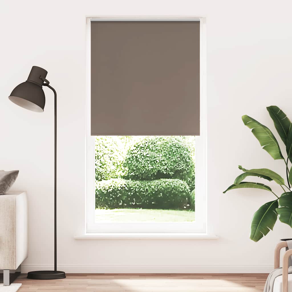 Roleta zaciemniająca Kawowa 100x210 cm Szerokość tkaniny vidaXL