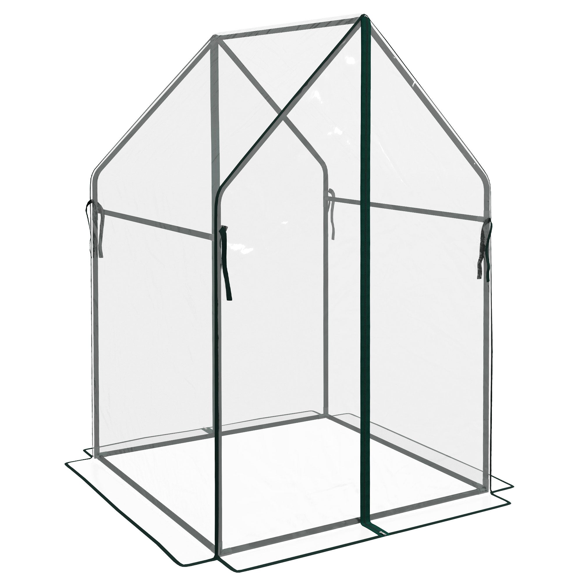 Mini serre verticale pour balcon, avec 2 portes enroulables et bâche en — free download