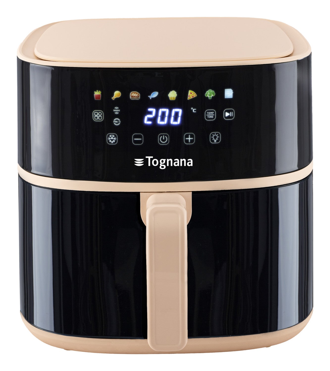 Tognana Porcellane D2dfa05irch Freidora Individual 8 L Independiente 2000 W Freidora De Aire Caliente Champán Negra , Leroy Merlin