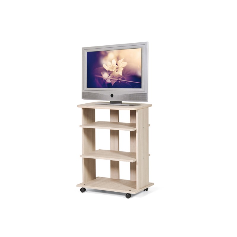 Carrello porta Tv Olmo ripiani c-rotelle Cm 60x45xH 81 Leroy - Main Image