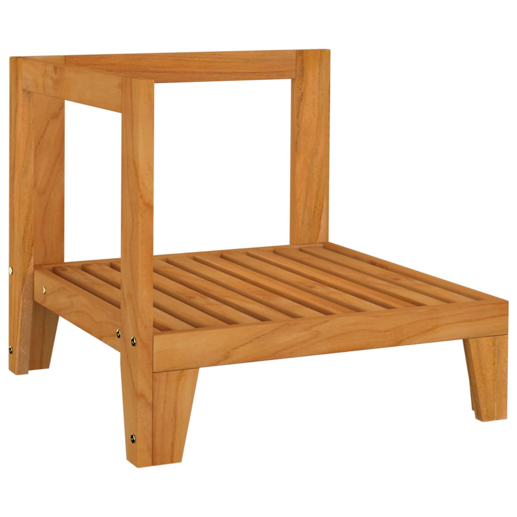 Maison Exclusive - Divano Angolare Modulare Cuscini Grigio Scuro Massello Acacia - 7