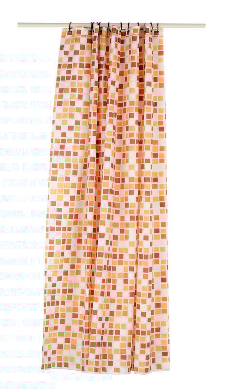 Zasłona prysznicowa Mosaico beżowy poliester 180x200 cm