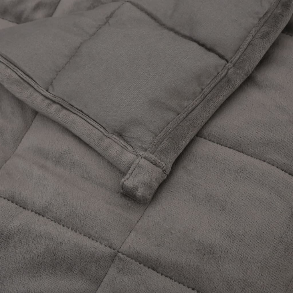 Couverture lestée Gris 220x235 cm 11 kg Tissu - 5