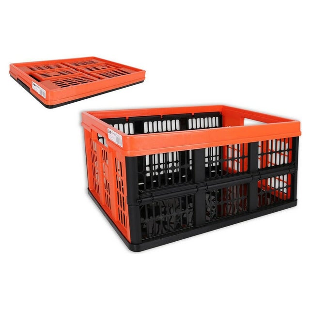 Cesto Portaoggetti Pieghevole In Plastica Con Maniglie – 38x25x20 Cm, 20L, Per Auto E Cucina