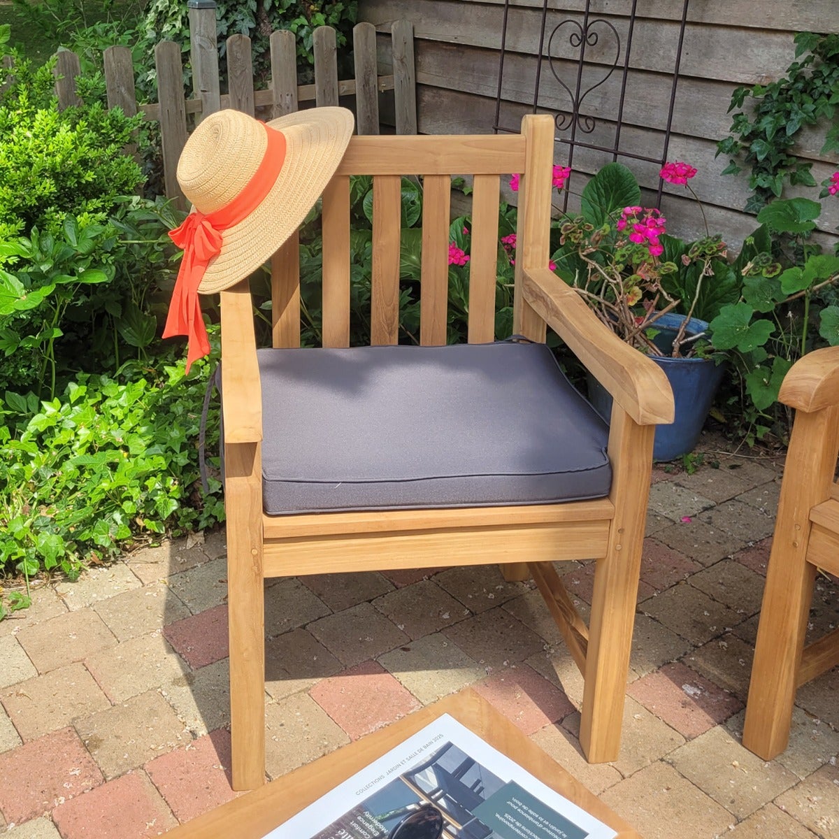 Fauteuil en teck massif Boston - 4